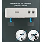 Dispensador Pasta Dental Porta Cepillos De Pared 4 Tazas - Miniatura 3