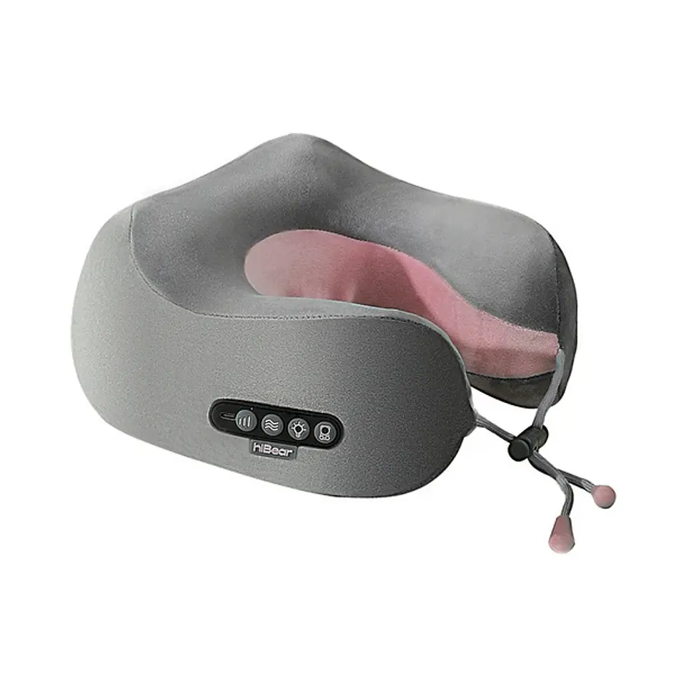 Almohada Viajera Masajeadora Cojín de Cuello Eléctrico USB 4