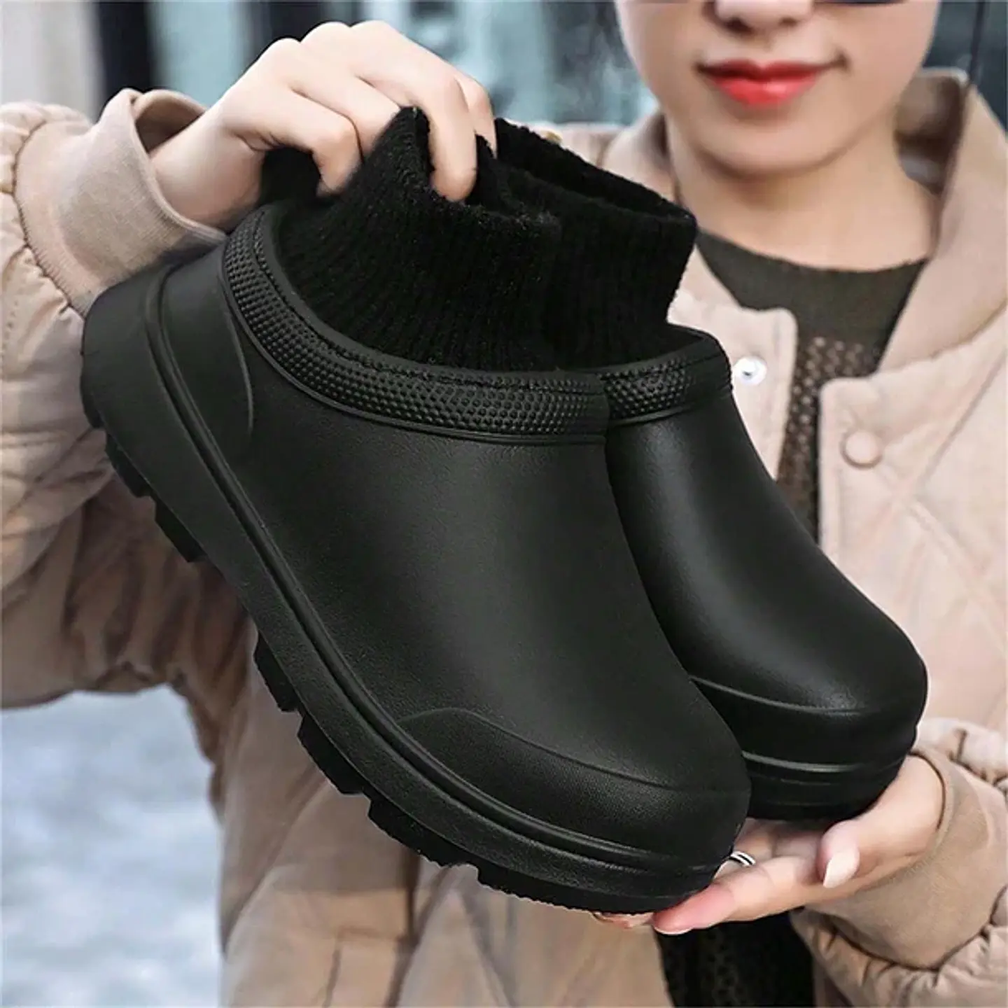 Zapatos Zuecos Antideslizantes Impermeables Confort Unisex 8