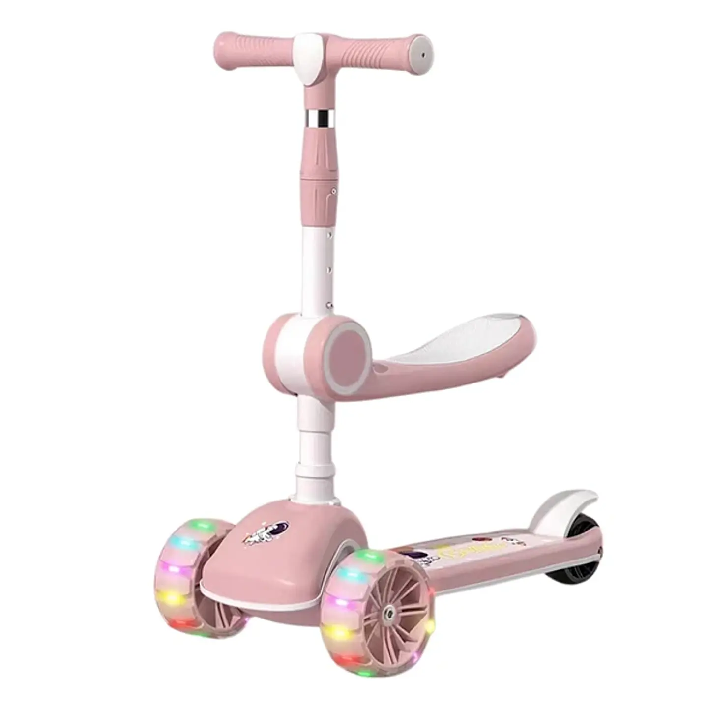 Scooter Monopatín 3 Ruedas Led Musical Plegable Niños Regulable 1