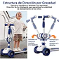 Scooter Monopatín 3 Ruedas Led Musical Plegable Niños Regulable - Miniatura 10