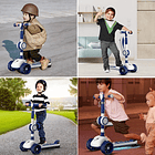 Scooter Monopatín 3 Ruedas Led Musical Plegable Niños Regulable 11