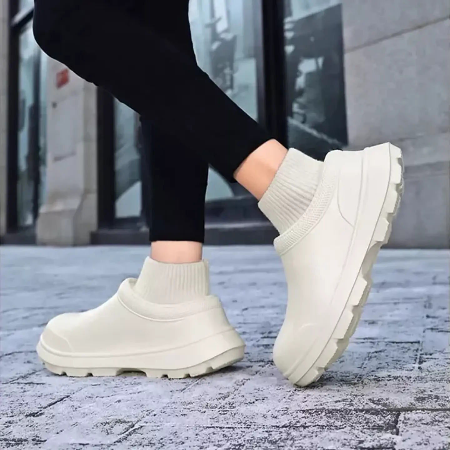 Zapatos Zuecos Antideslizantes Impermeables Confort Unisex 16