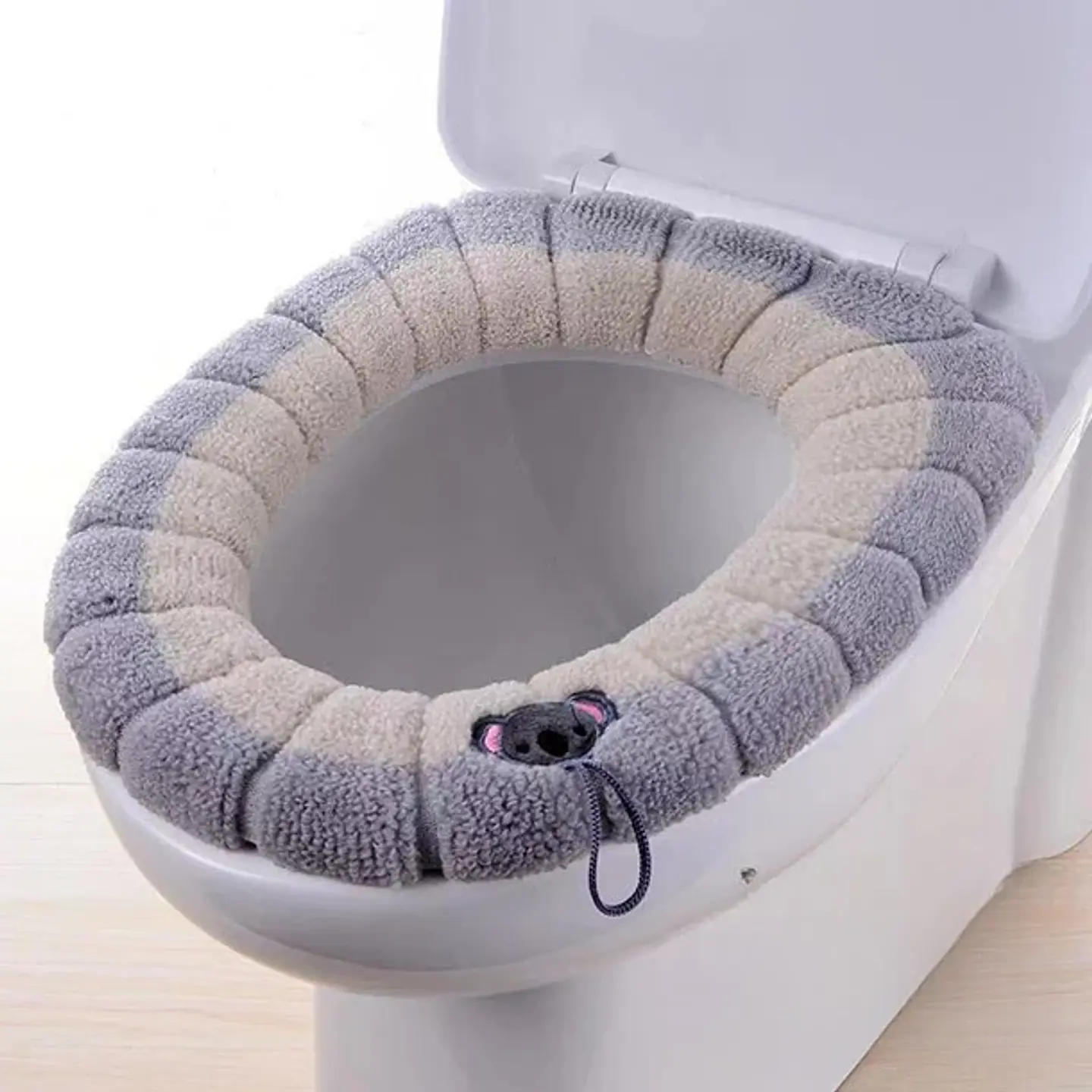 Pack 4 Fundas De Inodoro WC Felpa Lavable 7