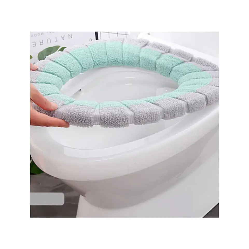Pack 4 Fundas De Inodoro WC Felpa Lavable 10