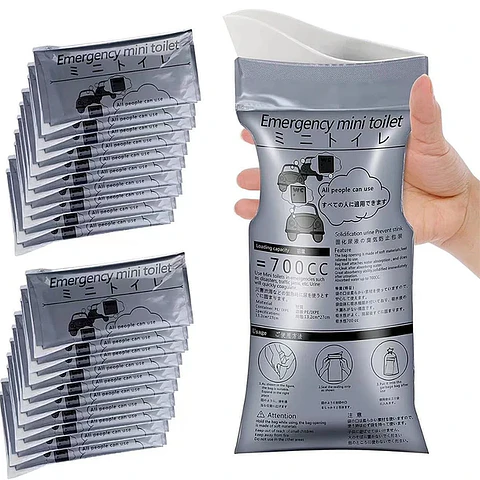 Pack 10 Bolsa Para Orinar Vómito Desechable Viajes 700 ml