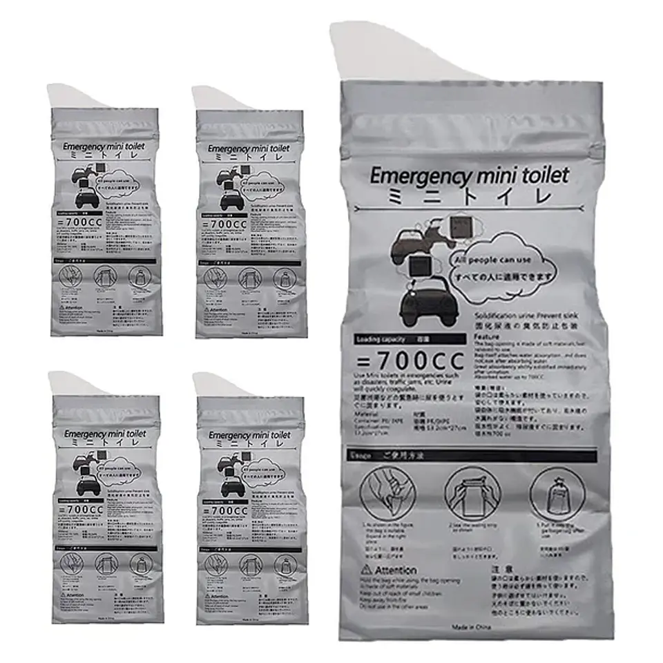 Pack 10 Bolsa Para Orinar Vómito Desechable Viajes 700 ml 4