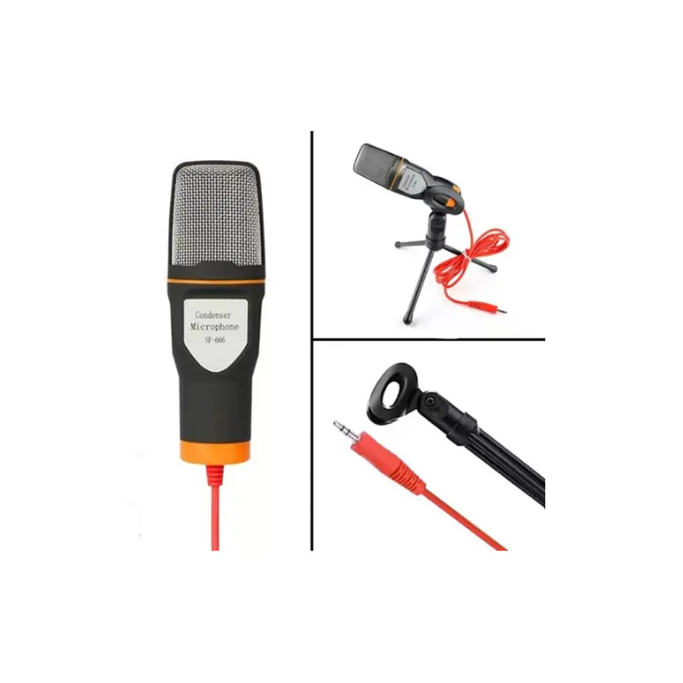 Micrófono Sf 666 Condensador Omnidireccional Dc3.5mm Plug 6