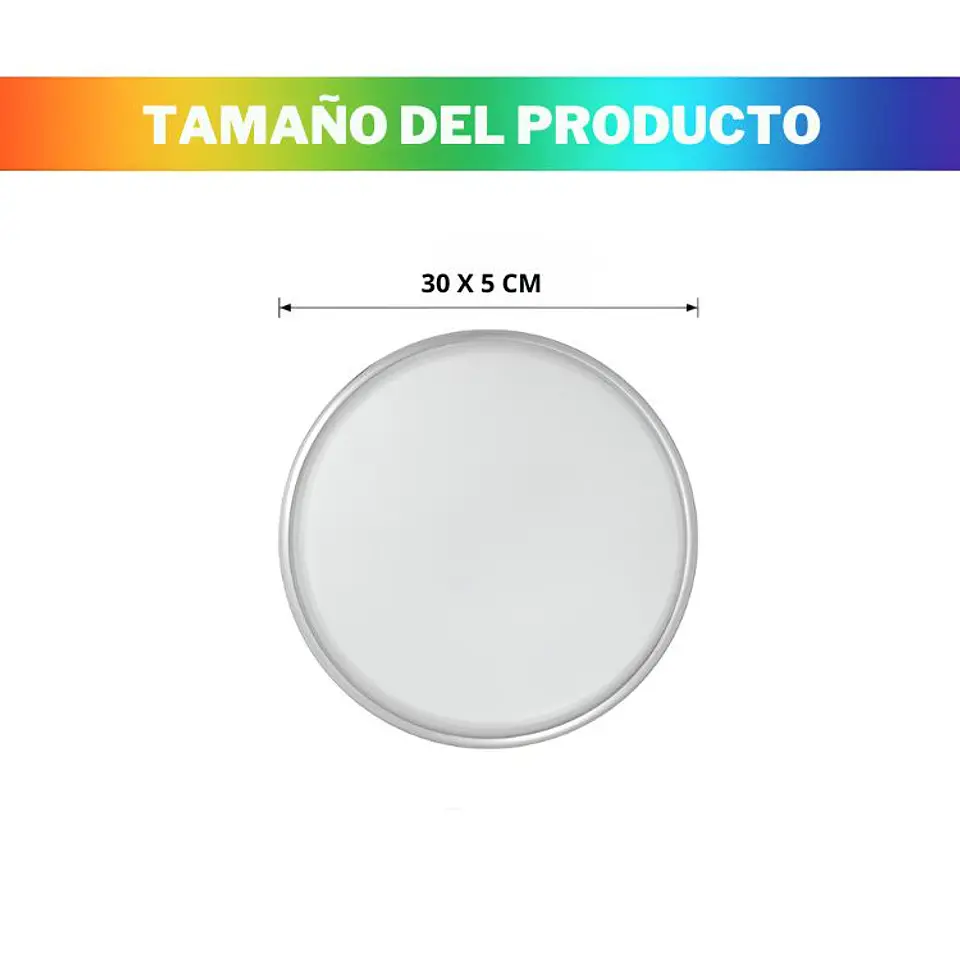 Lampara LED RGB De Techo 24w Moderna - WIFI + control 5