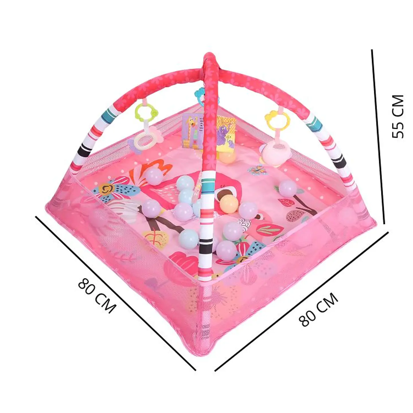 Gimnasio Interactivo Tapete Piscina Pelotas Para Bebe 3