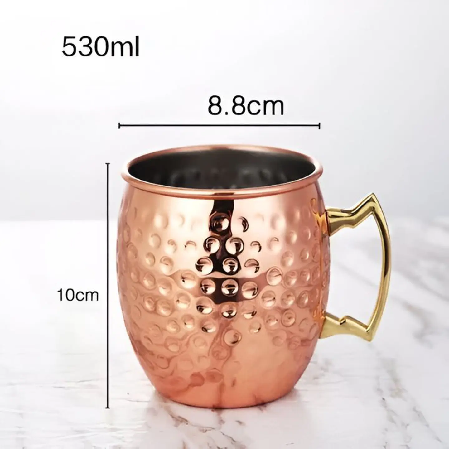 Pack 2 Tazas De Cobre Para Bebidas De Moscow Mule 500ml 3