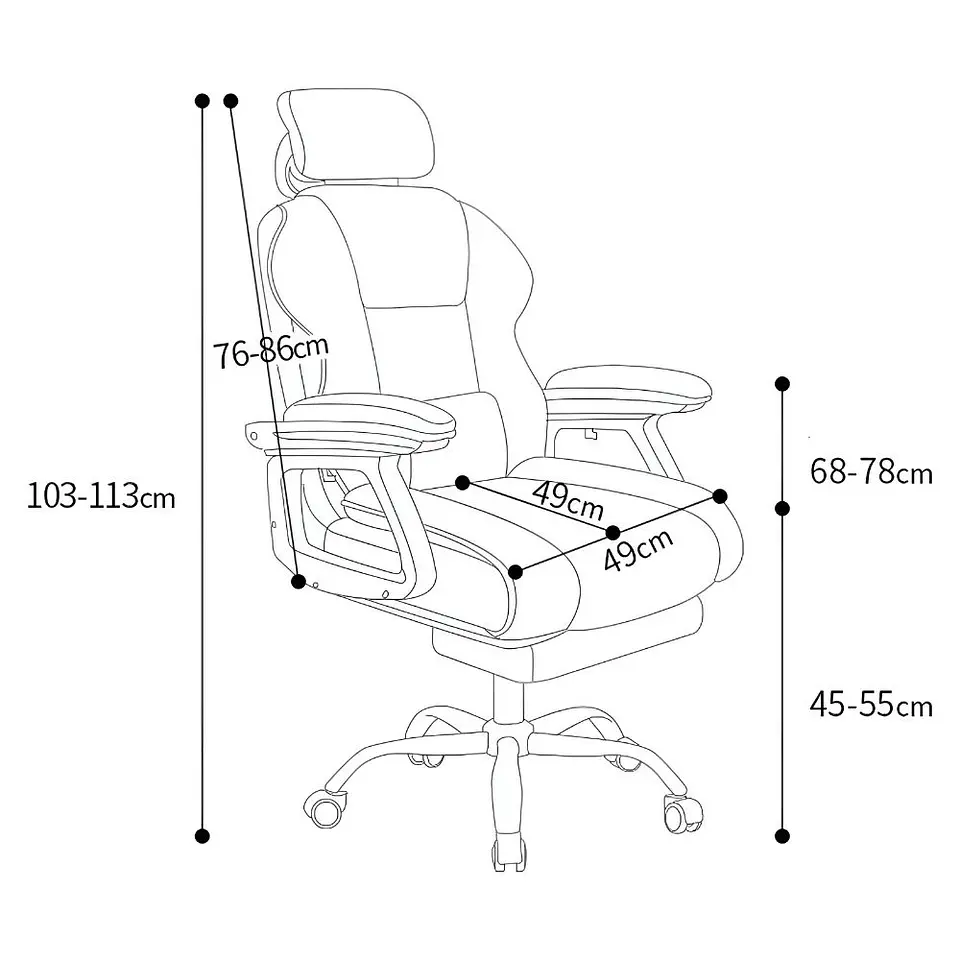 Silla Para PC YT-709 Oficina Giratoria Ejecutiva 360º  2