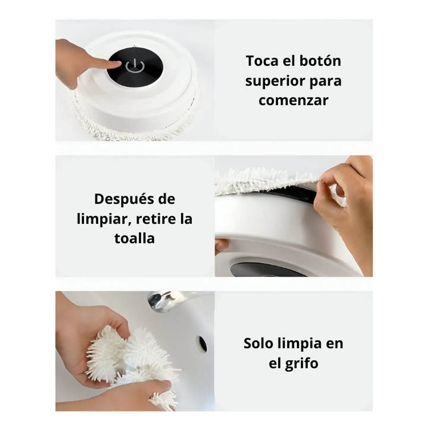 Robot Limpiador Mopa Automático Trapeadora Smart Elegante 3