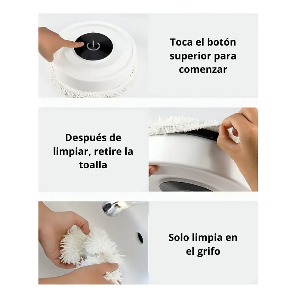 Robot Limpiador Mopa Automático Trapeadora Smart Elegante 3