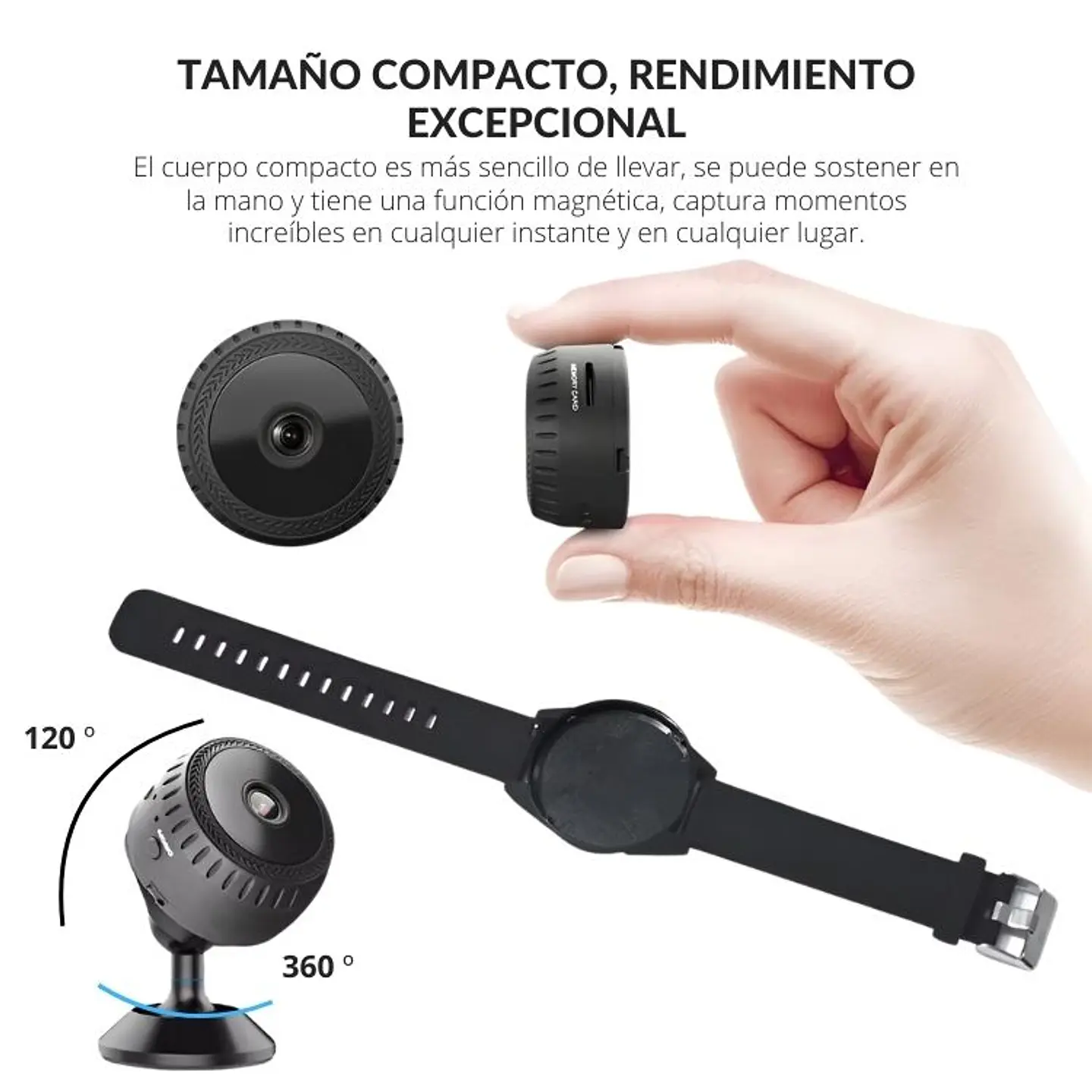 Minicámara Wifi Inalámbrica Multifunción Deportiva 4k 5
