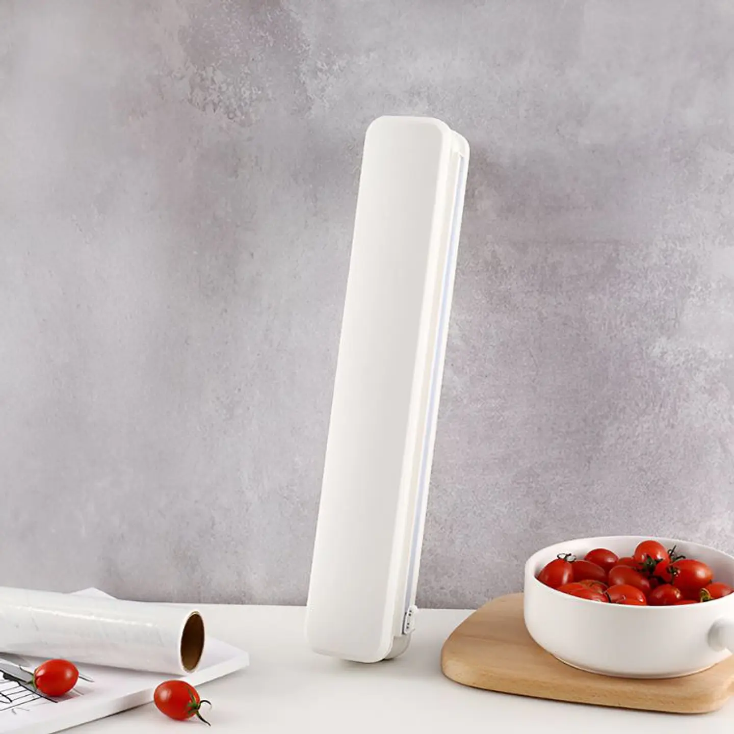 Máquina Dispensadora de Film Envoltura Plastico Para Comida 6