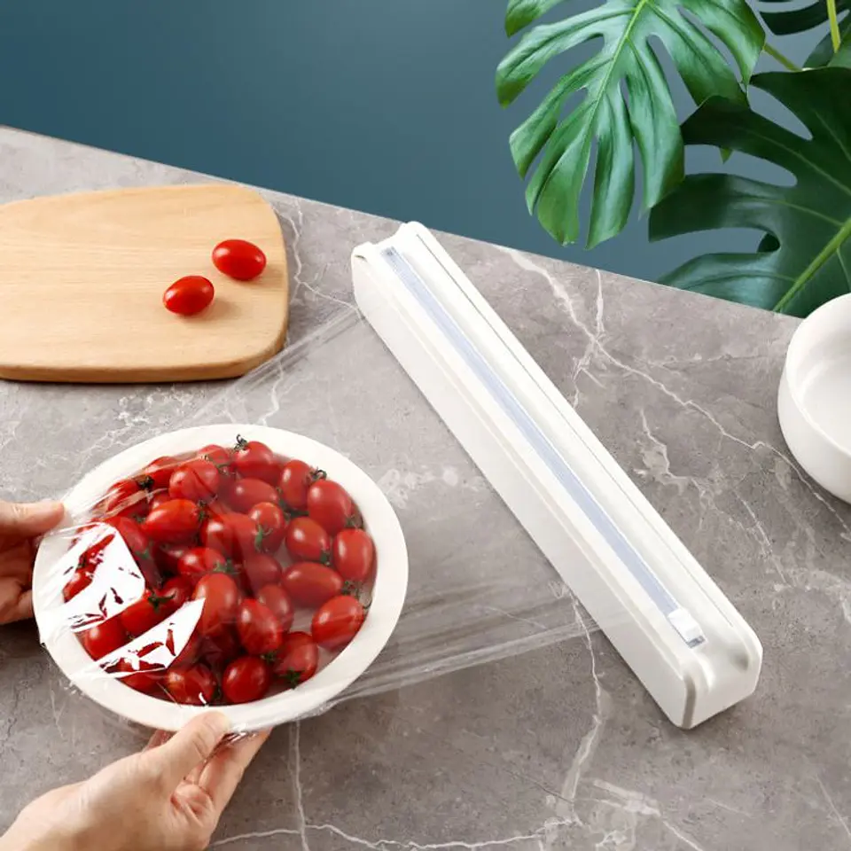 Máquina Dispensadora de Film Envoltura Plastico Para Comida 7