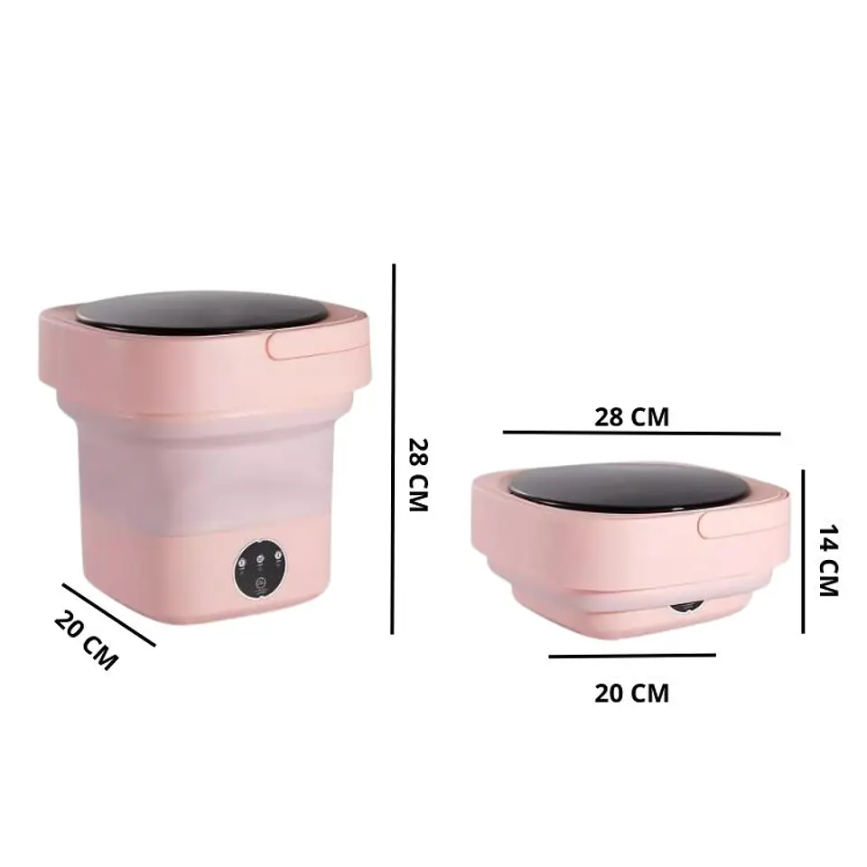 Mini Lavadora Portatil Plegable Automática 7 Litros 11