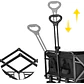 Carrito Plegable Compras Camping Multifuncional Resistente - Miniatura 4