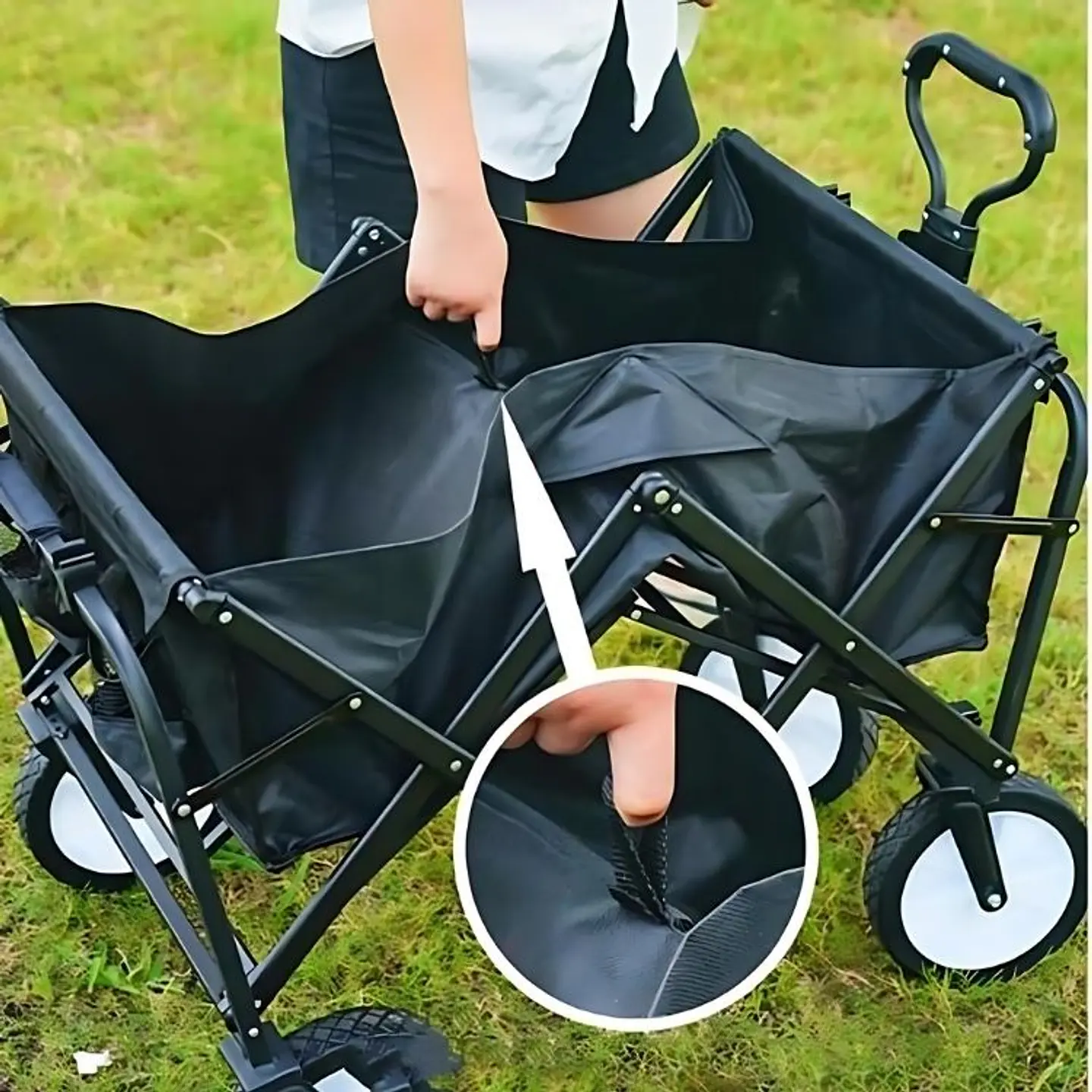 Carrito Plegable Compras Camping Multifuncional Resistente 5