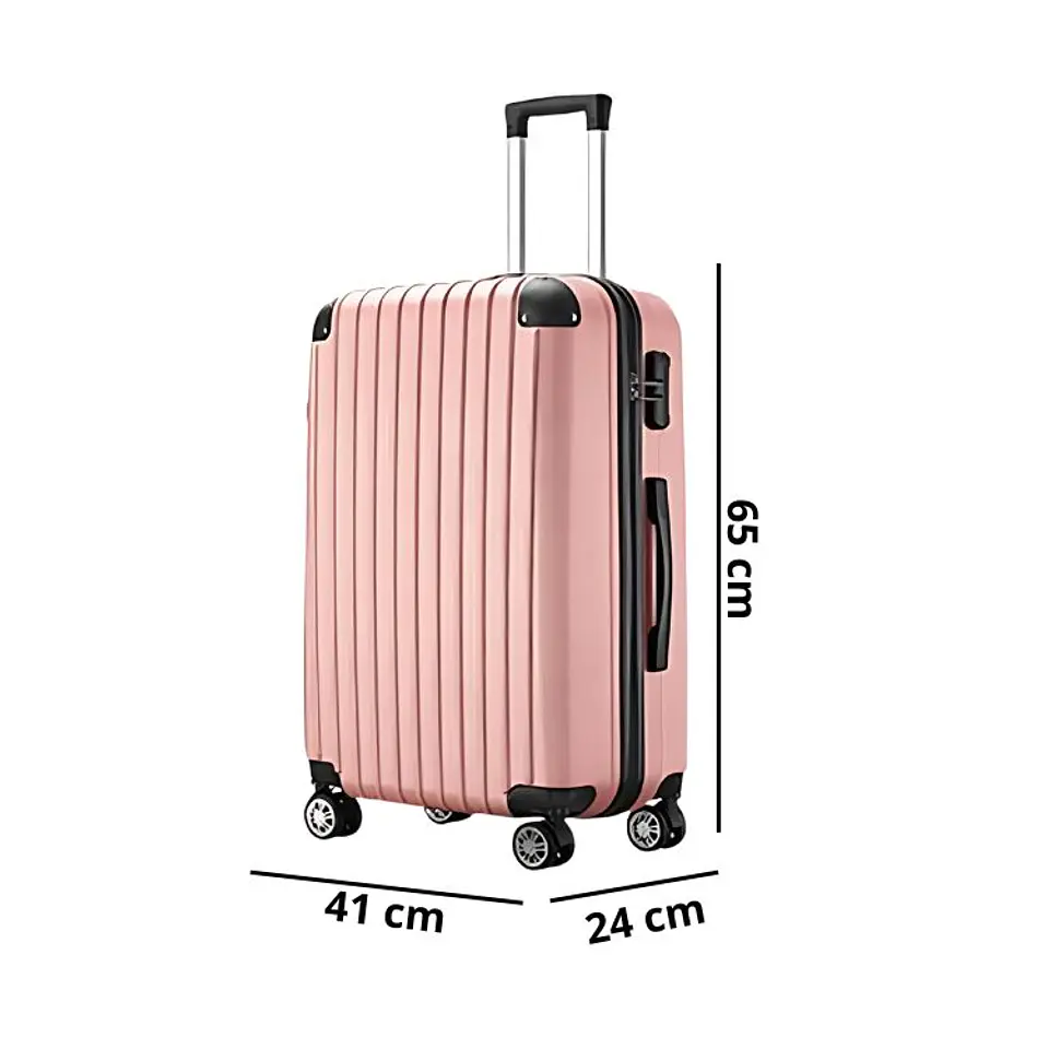 Maleta de Viaje Mediana Expandible Resistente Con Cerradura 2