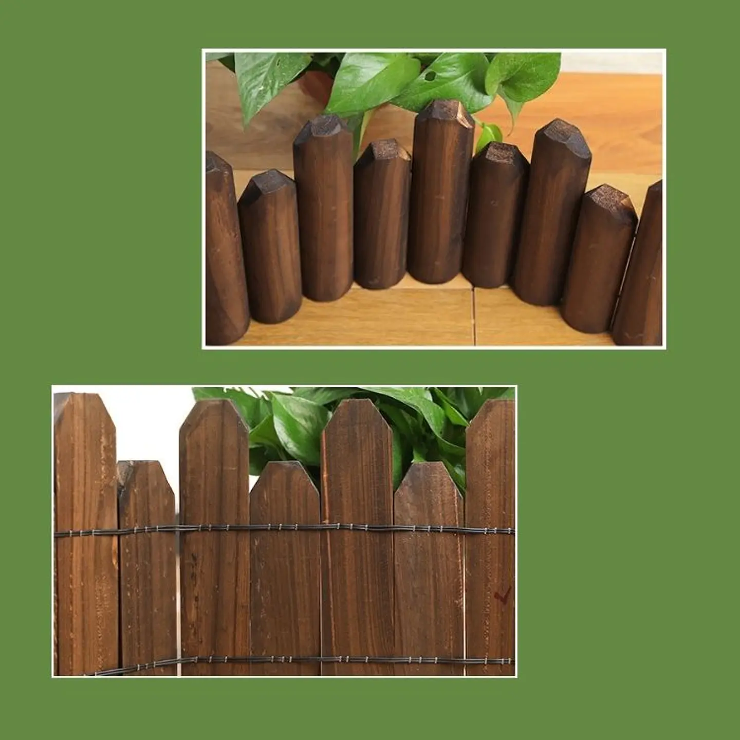 Valla De Madera Flexible Para Jardin Bordes Exteriores 2