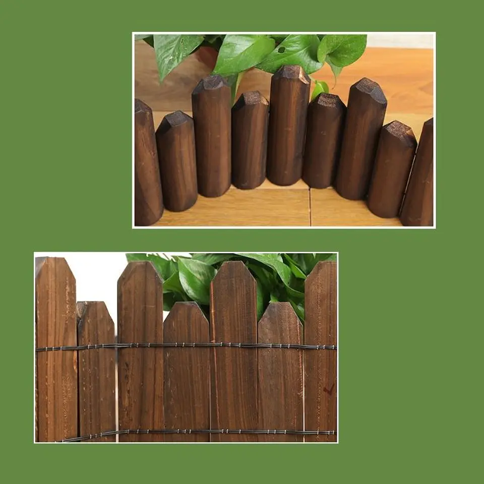 Valla De Madera Flexible Para Jardin Bordes Exteriores 2