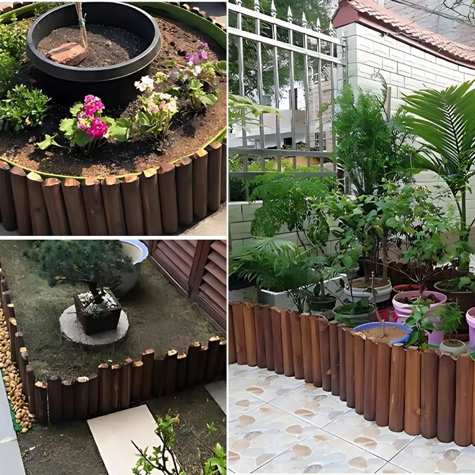 Valla De Madera Flexible Para Jardin Bordes Exteriores 3