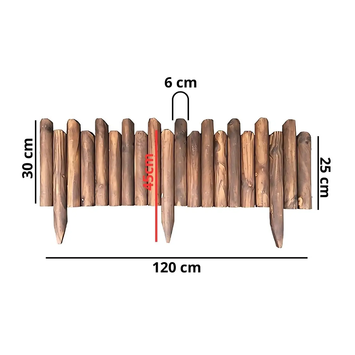 Valla De Madera Flexible Para Jardin Bordes Exteriores 4