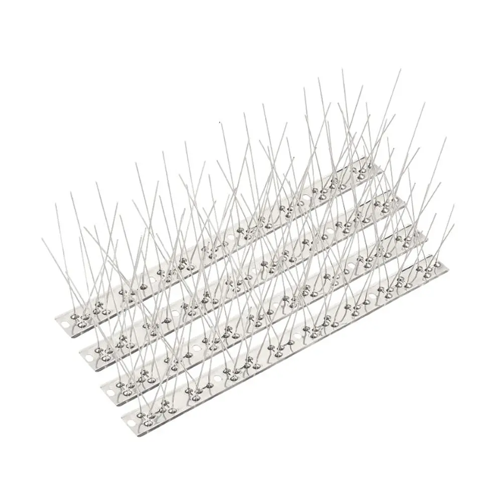 Pack 10 Trampa De Palomas Aves Pinchos Acero Inoxidable 1