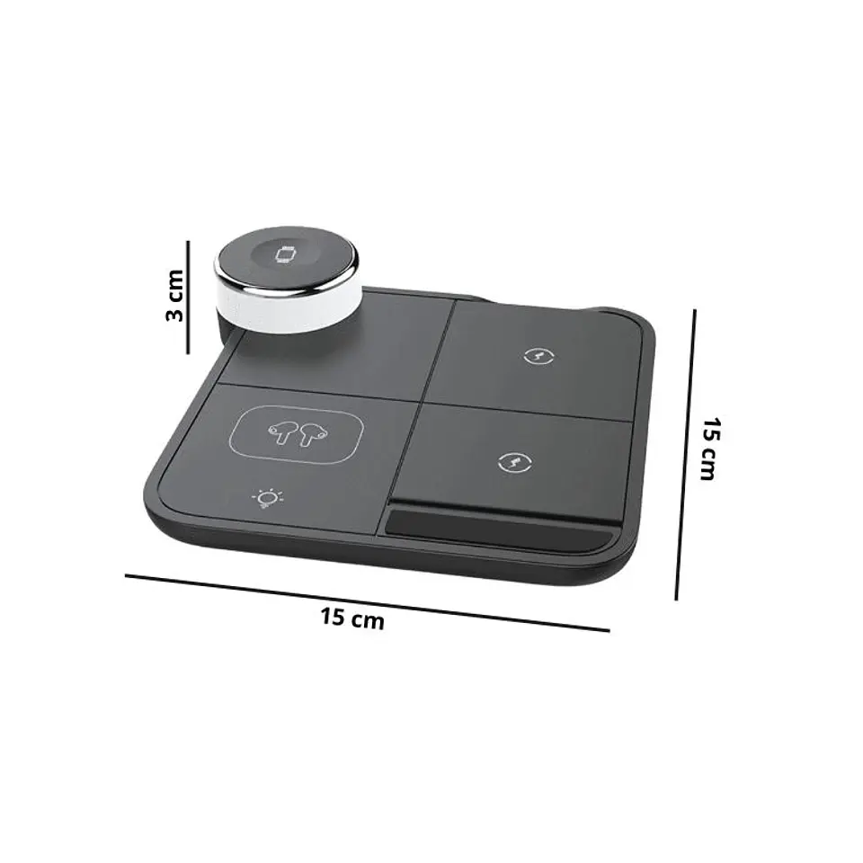 Cargador Para Teléfono Reloj AirPods (Samsung-Apple-Huawei) 3