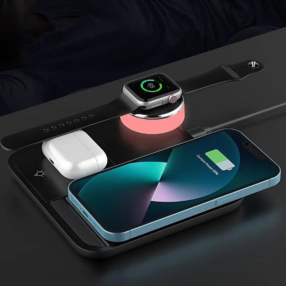 Cargador Para Teléfono Reloj AirPods (Samsung-Apple-Huawei) 4