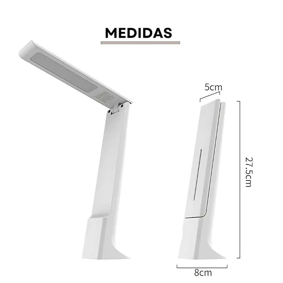 Lampara LED de Mesa Nocturna Escritorio Protección Ocular  3