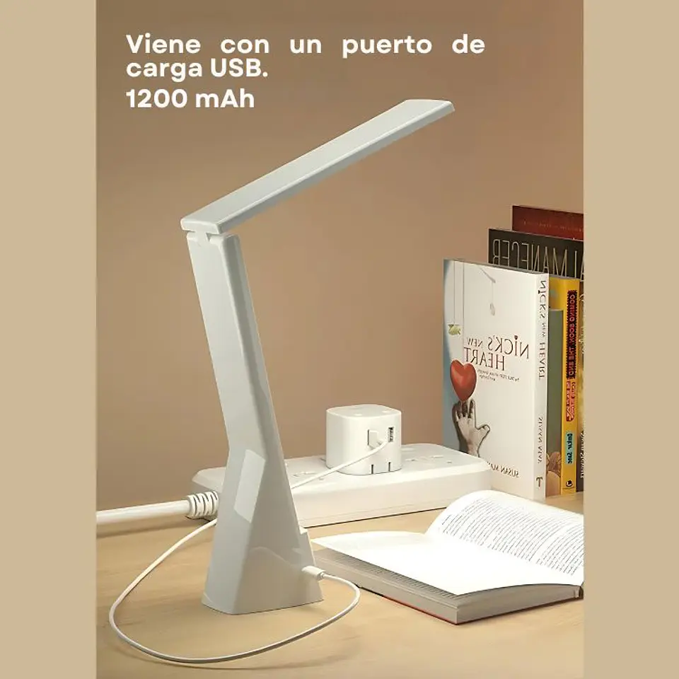 Lampara LED de Mesa Nocturna Escritorio Protección Ocular  5