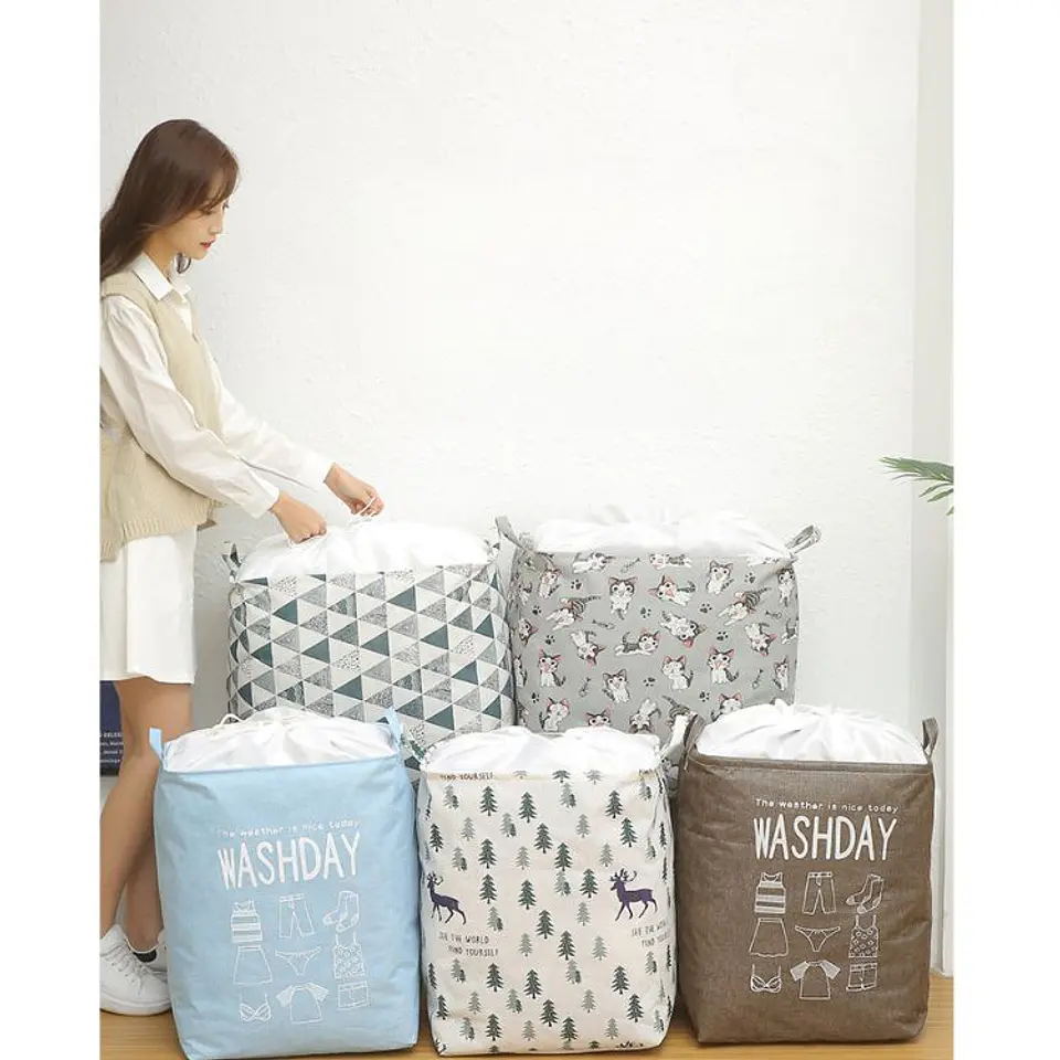 Cesta de Almacenamiento Plegable Ropa Hogar 4