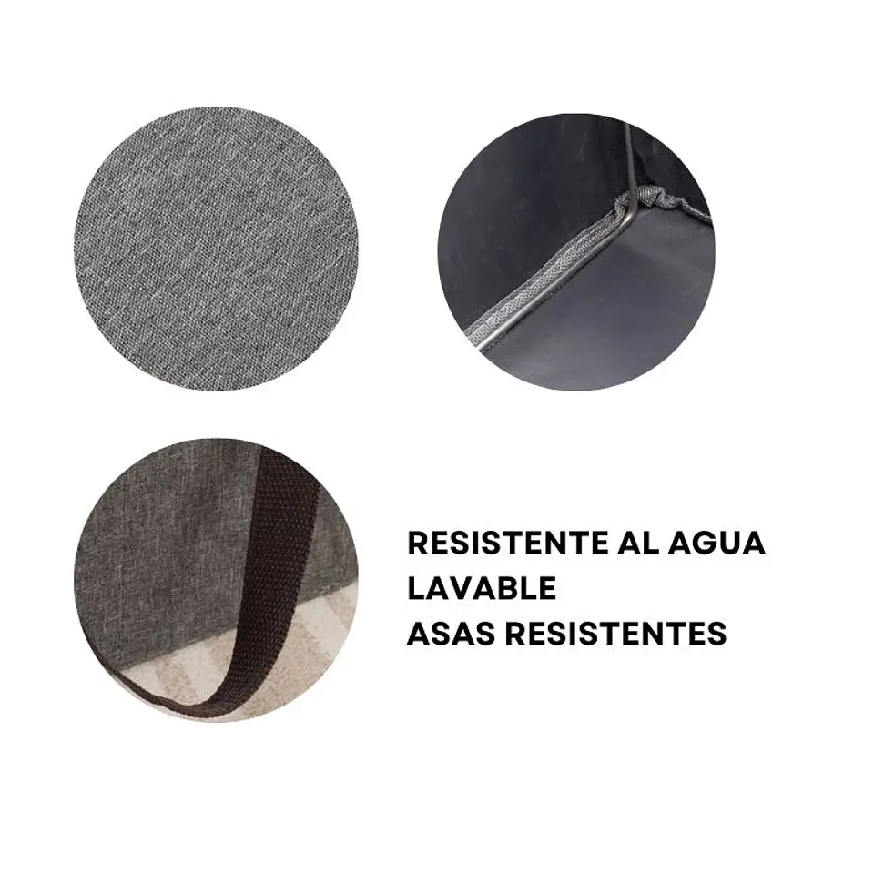 Pack 3 Cestas Organizadora Almacenamiento De Ropa Hogar 4