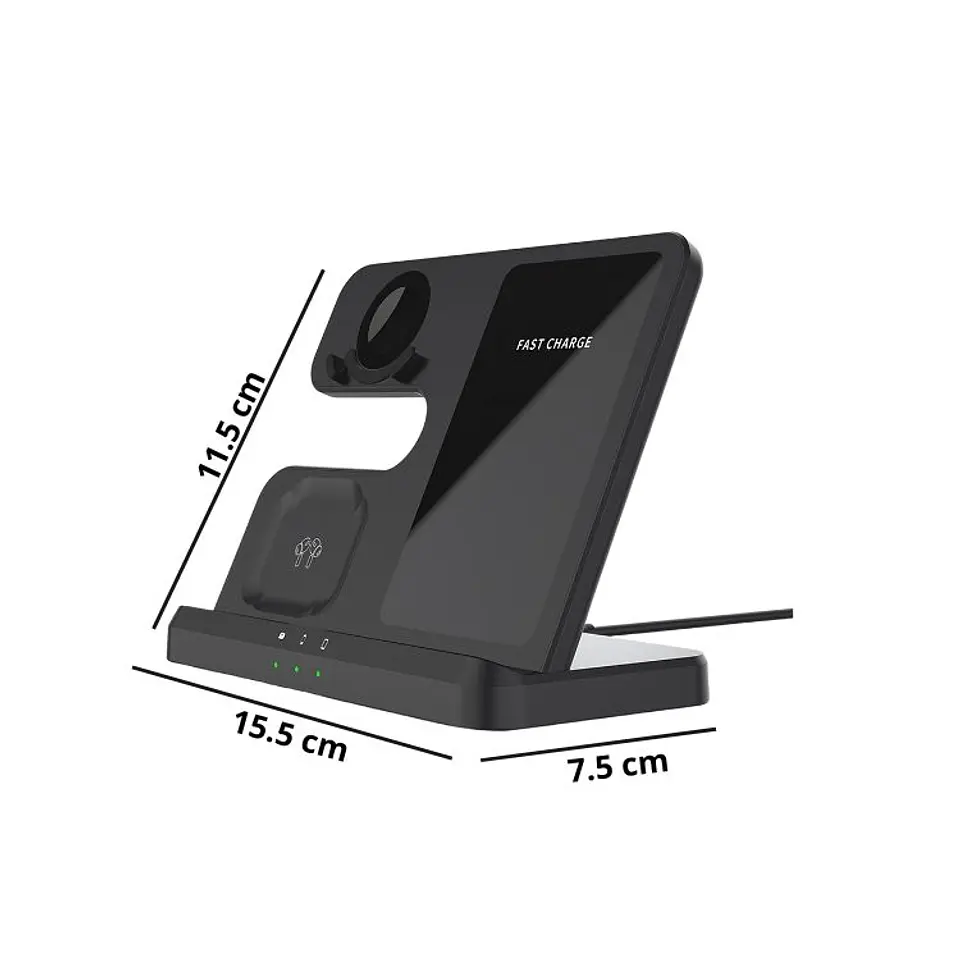 Cargador Magnético Inalámbrico 3 en 1 Plegable Multifuncional 3