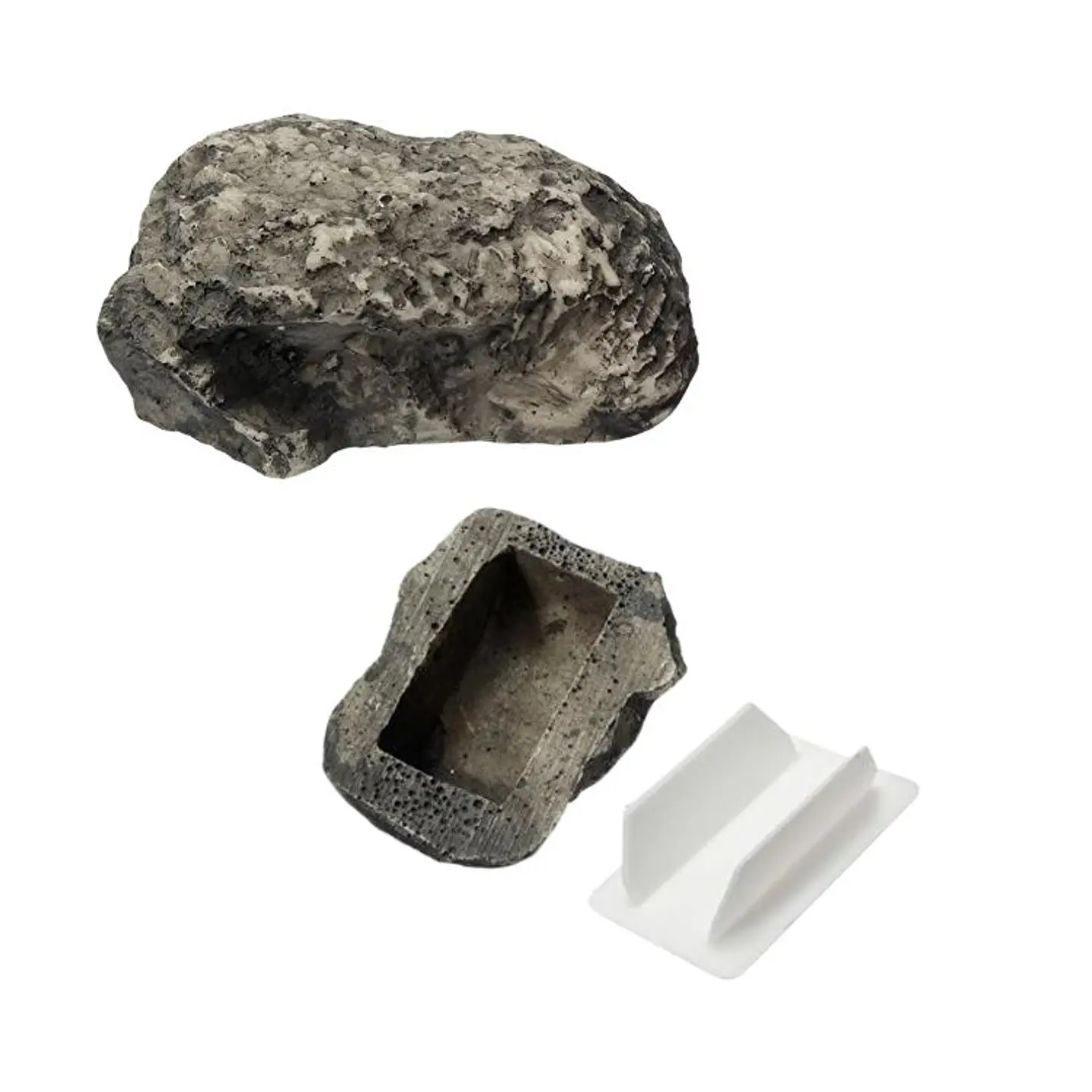 Caja Escondite De Llaves Seguro Camuflaje Forma De Piedra 2
