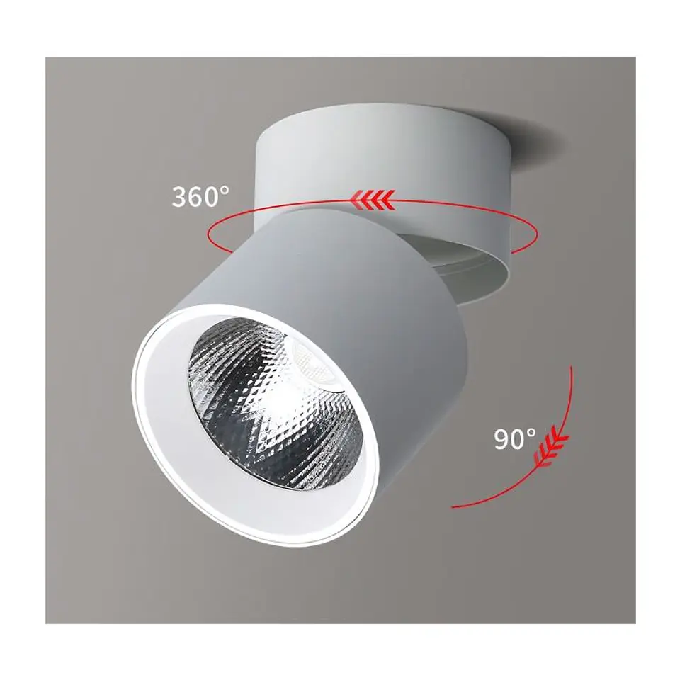 Focos LED De Techo Moderno Diseño Giratorio 360 6