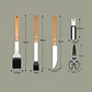 Set De 18 Piezas Utensilios Parrillero Asado Acero Inoxidable - Miniatura 4