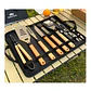 Set De 18 Piezas Utensilios Parrillero Asado Acero Inoxidable - Miniatura 6