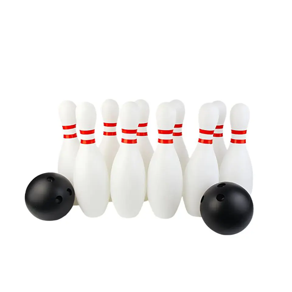 Bowling Para Niños Blanco Juguete 10 Pinos + 2 Pelotas 1