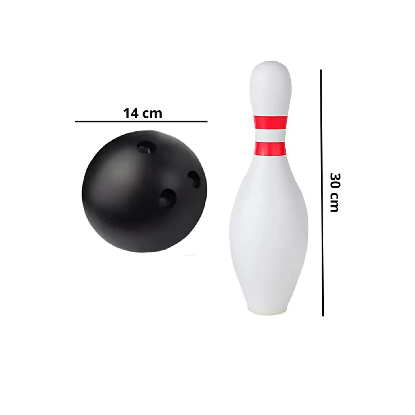 Bowling Para Niños Blanco Juguete 10 Pinos + 2 Pelotas 2