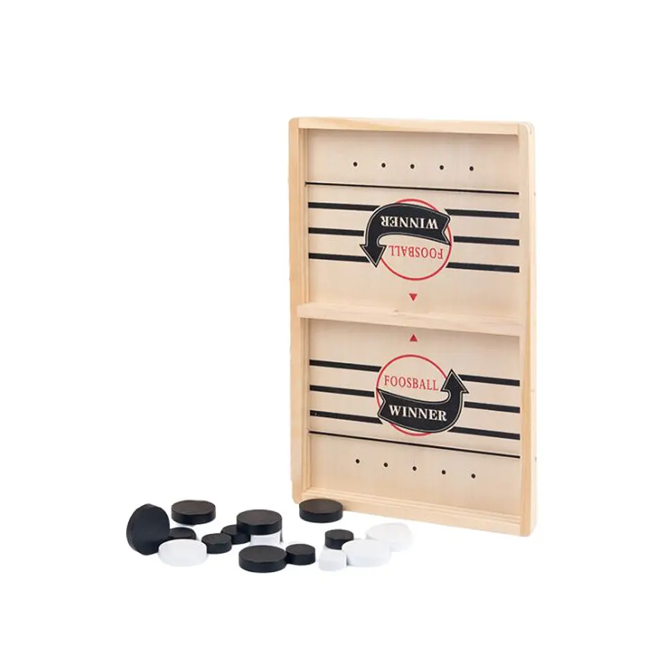 Juego De Hockey De Mesa Tablero De Madera Didactico 2