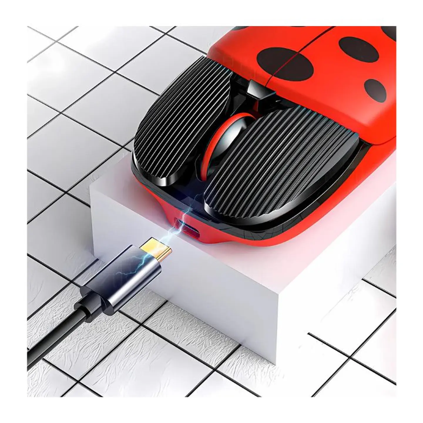 Mouse Inalámbrico Recargable Para PC Diseño Chinita 4