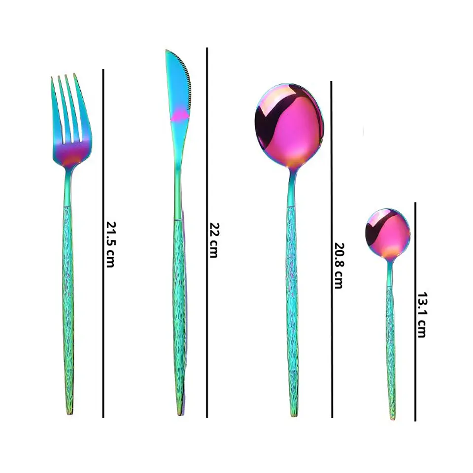 Set Cubiertos De Mesa Tornasol Acero Inoxidable 24 Piezas 5