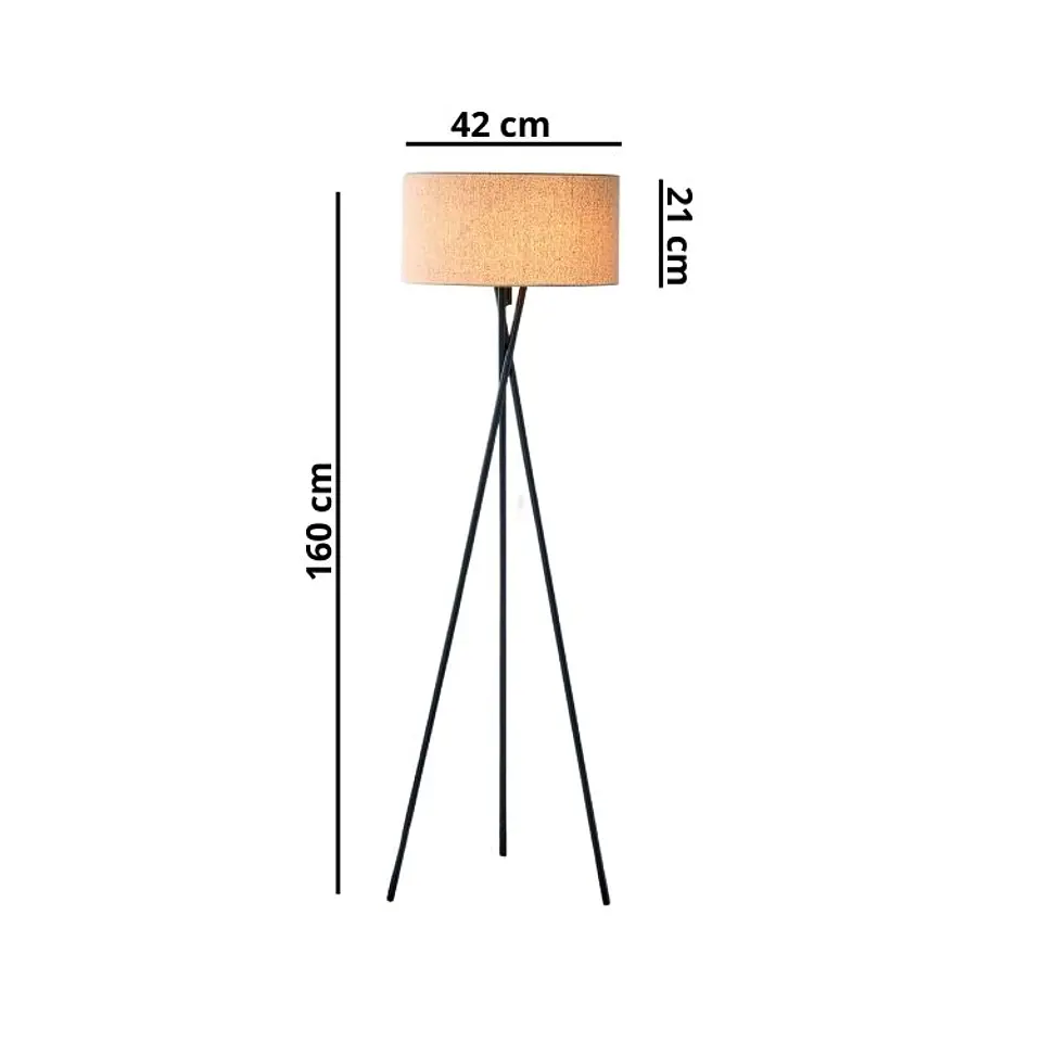 Lámpara de Pie Moderna De Estudio Foco Simple LED 2