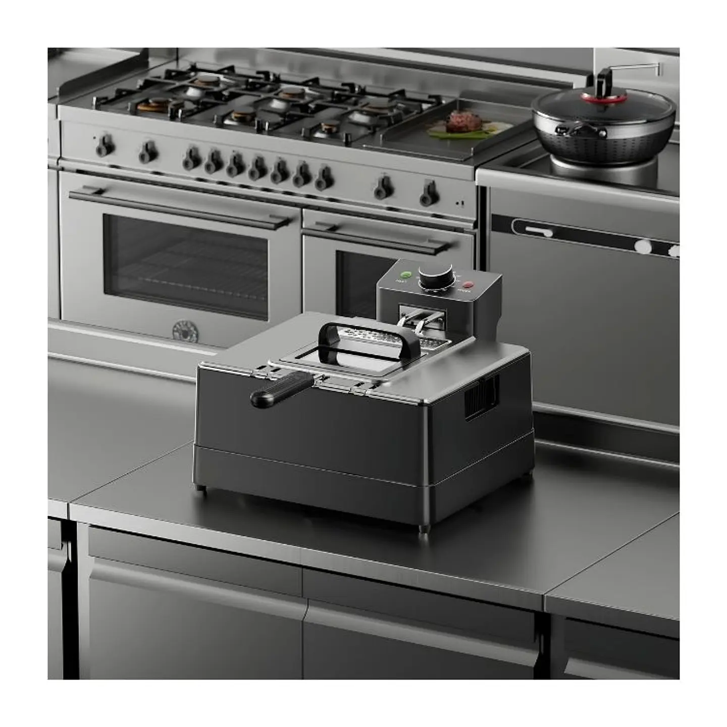 Freidora De Aceite Eléctrica Moderna 10ltrs Monocilindrico 2