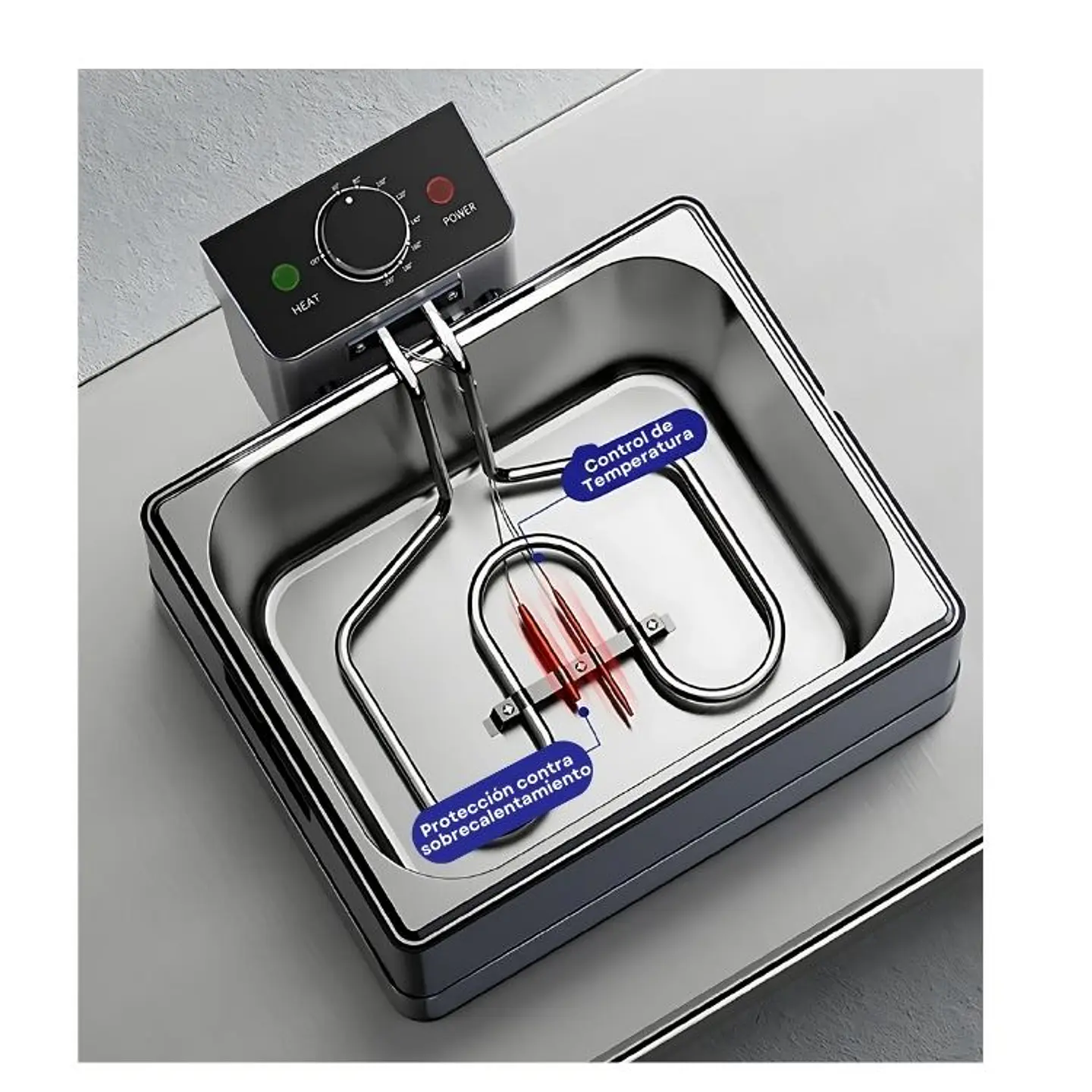 Freidora De Aceite Eléctrica Moderna 10ltrs Monocilindrico 4