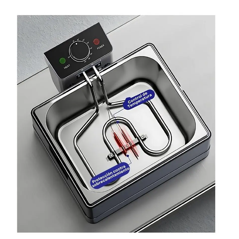 Freidora De Aceite Eléctrica Moderna 10ltrs Monocilindrico 4
